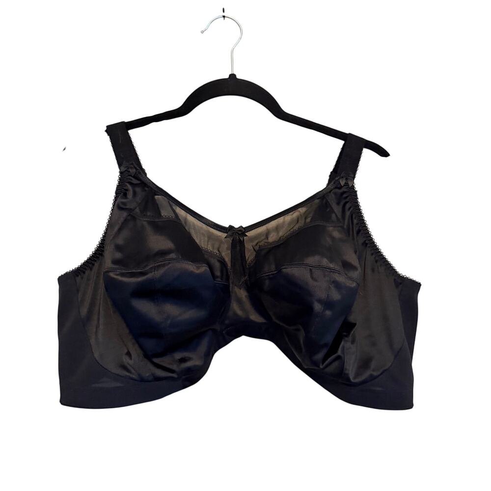 Goddess Wireless Support Bra Size 48 Black Comfort Lingerie GD6093BLK